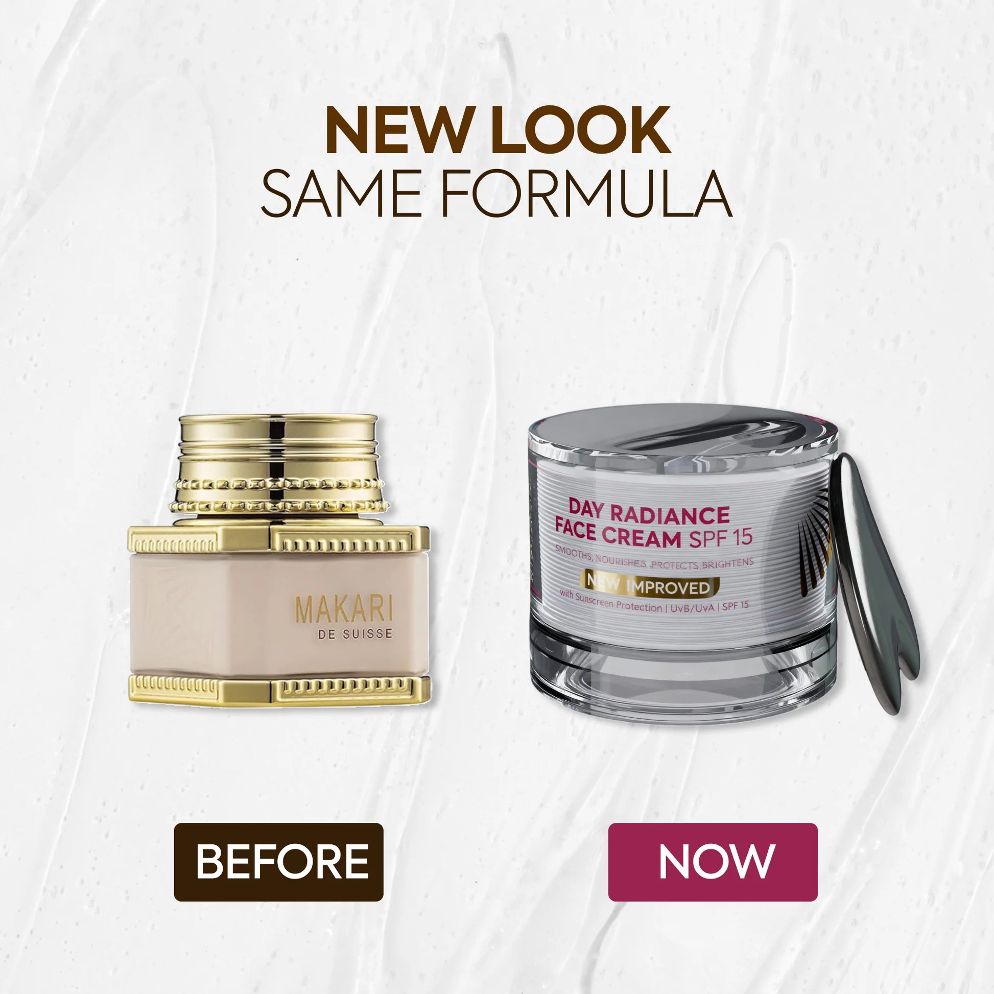 Makari Crème Éclat de Jour Visage SPF15 Lisse. Nourrit. Protège. Illumine. Pour les peaux sèches, normales et matures