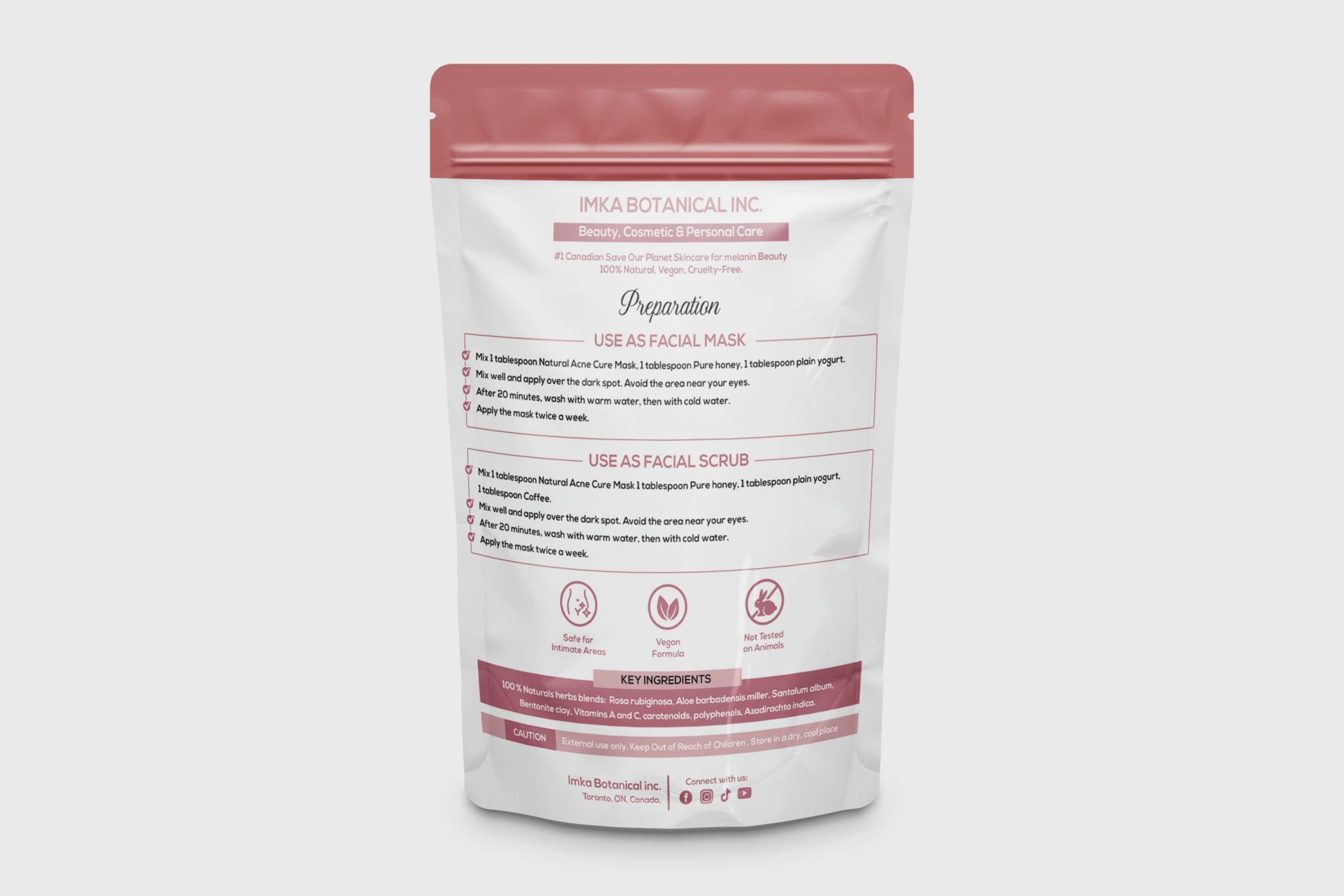 Herbal Face Mask to Get Rid of Acne & Pimples 50 gr - ShanShar Beauty : The world of beauty.