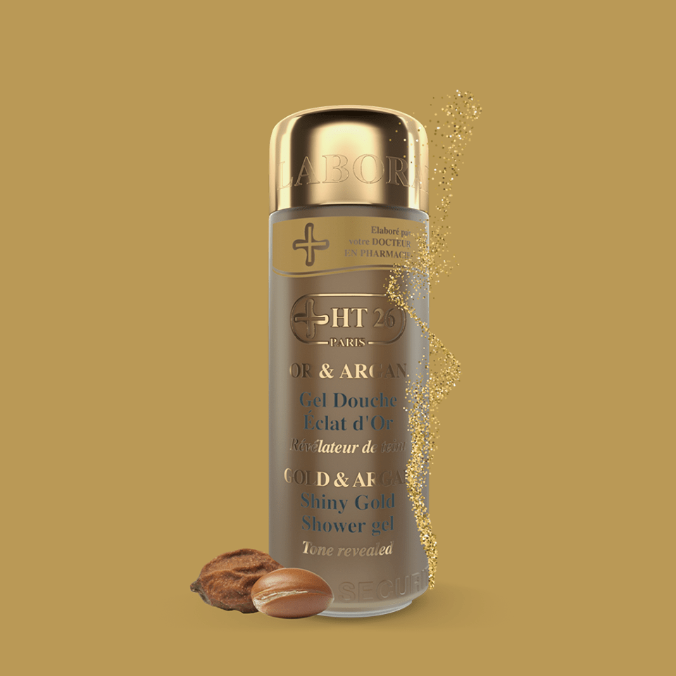 Lightening Shower gel Gold & Argan - Clean your skin and brighten your complexion - ShanShar Beauty : The world of beauty.