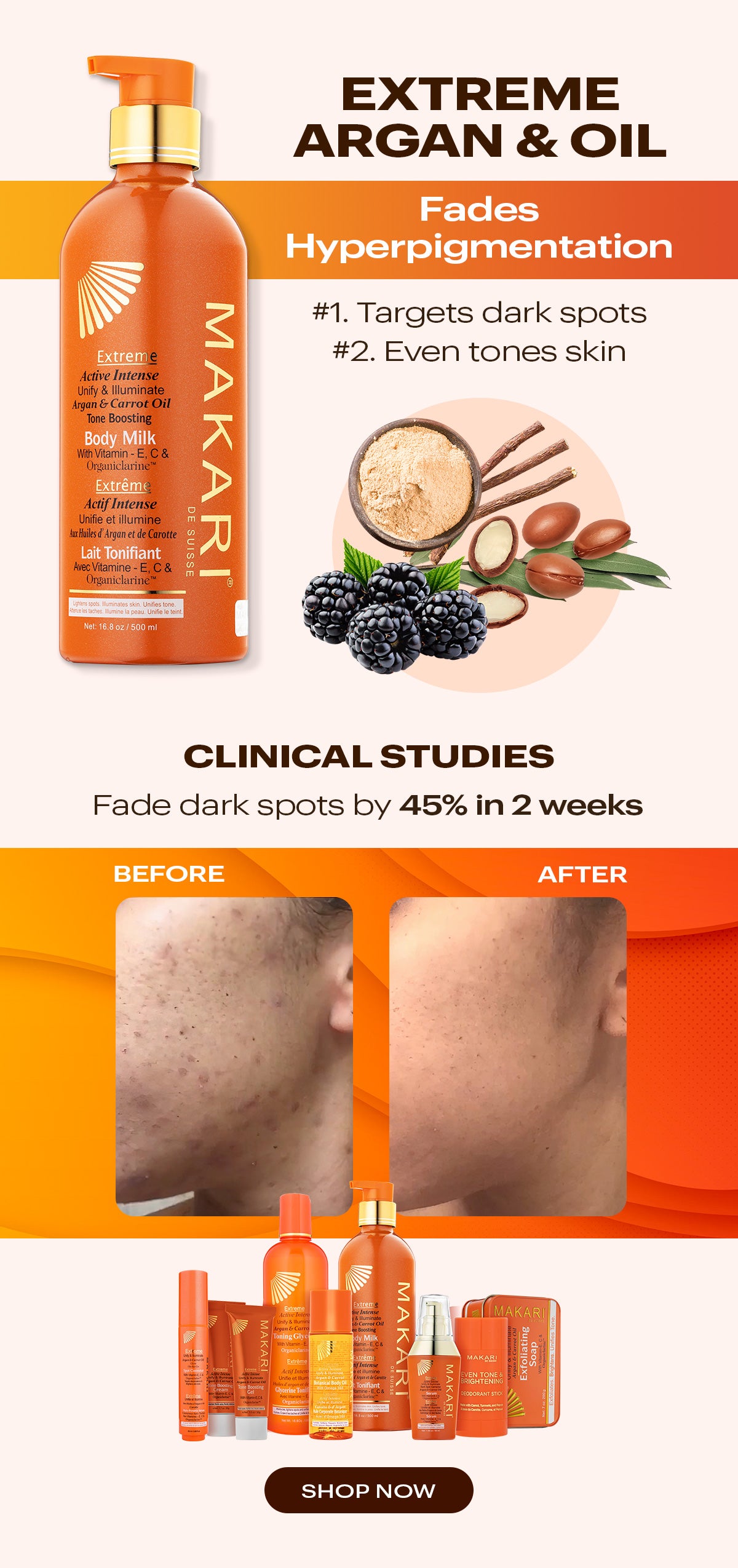 MAKARI - EXTREME ARGAN & CARROT OIL TONING MILK