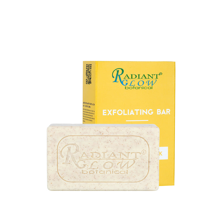 RADIANT GLOW EXFOLIATING ORGANIC SOAP - Removes toxin & impurities Exfoliates, dissolves dead skin 200G