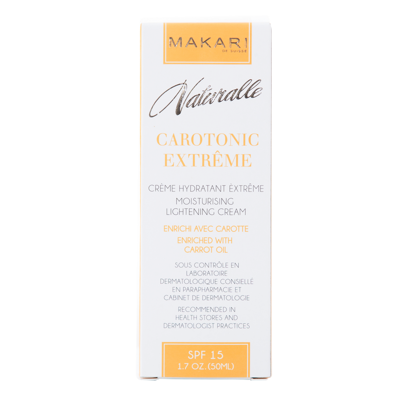 MAKARI - CAROTONIC EXTREME TONING CREAM SPF 15 Conditions. Fades blemishes. Brightens.  For oily and acne-prone skin types - ShanShar