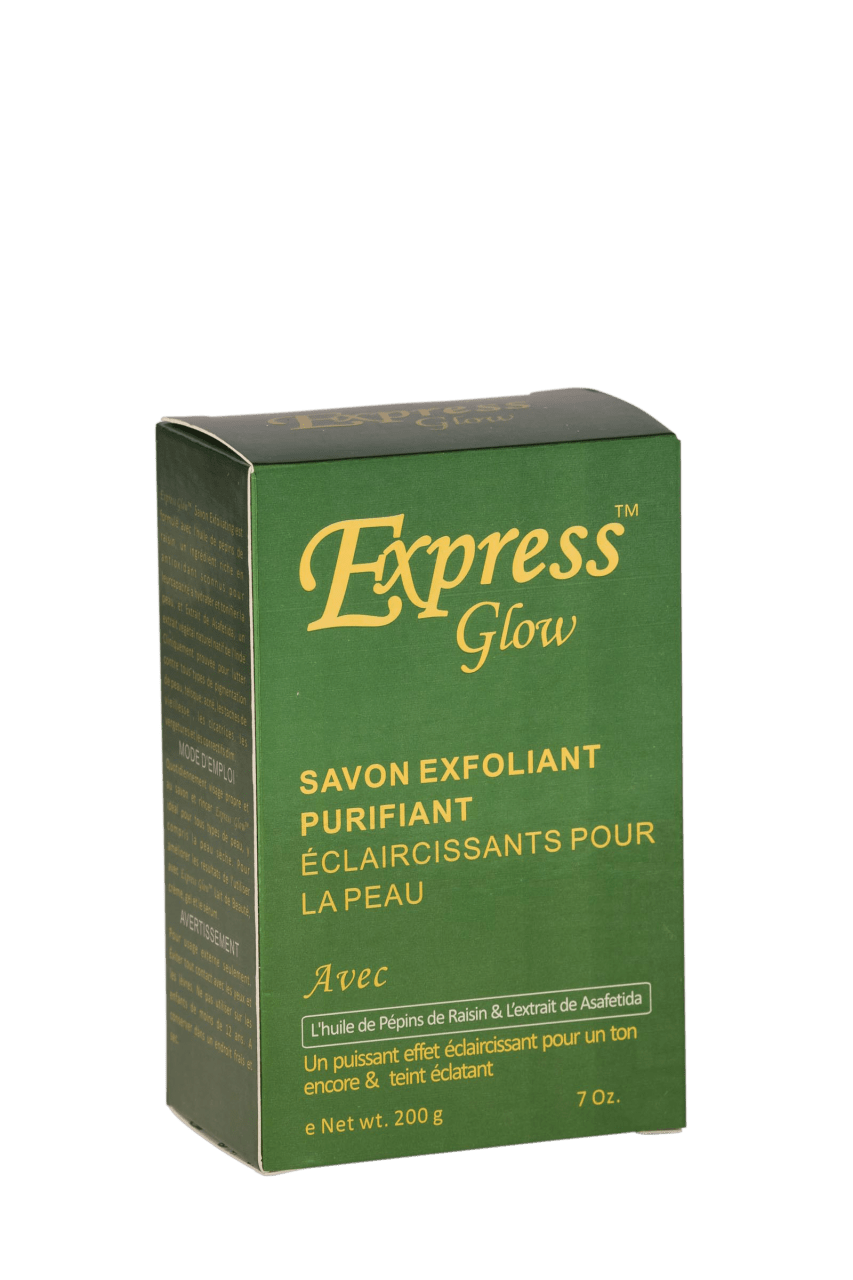 GLOW - Express Glow Exfoliating Purifying Soap With Grapeseed Oil & Asafetida Extract - ShanShar Beauty : The world of beauty.