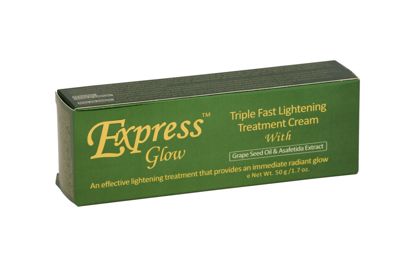 GLOW - Express Glow Triple Fast Lightening Cream With Grapeseed Oil & Asafetida Extract - ShanShar Beauty : The world of beauty.