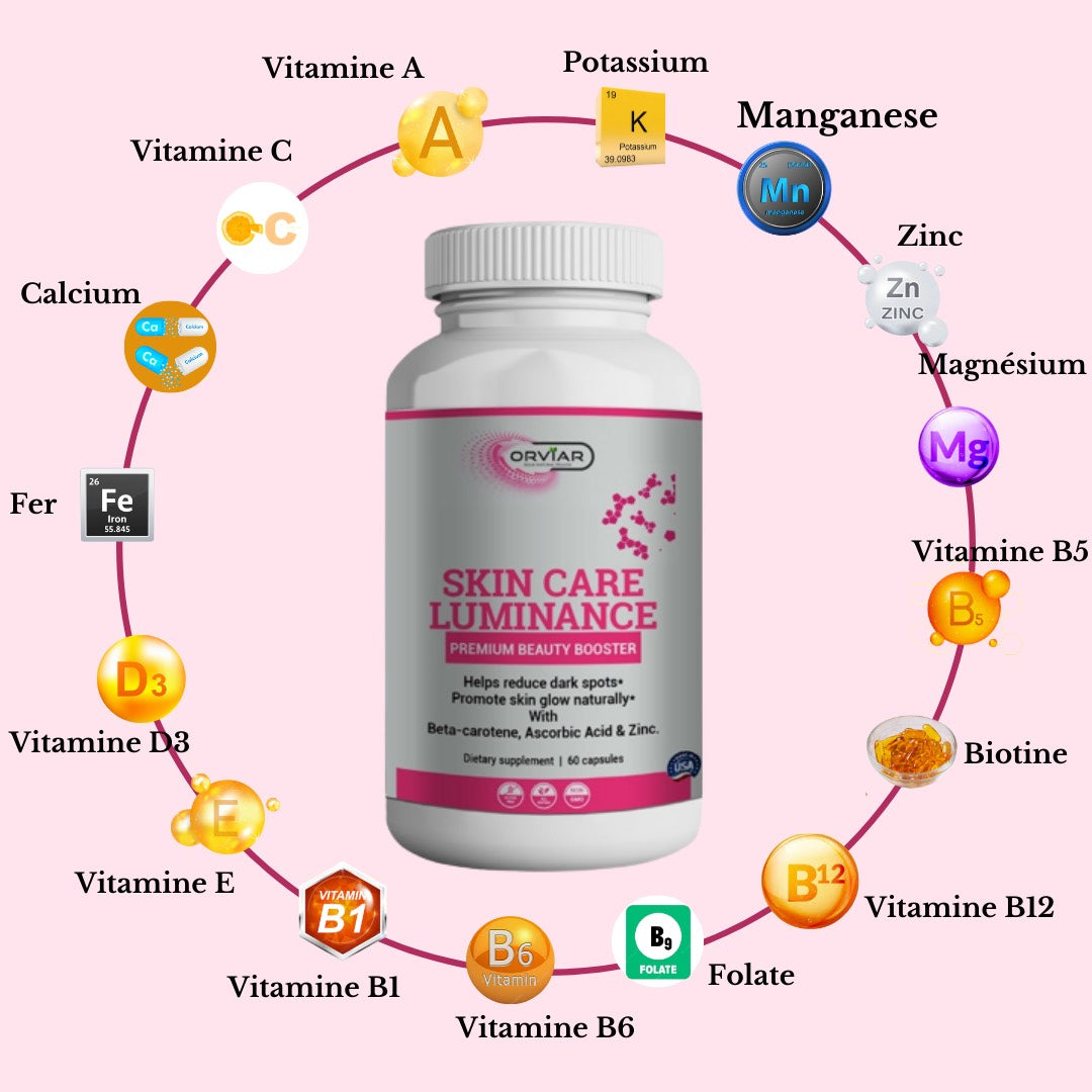Skincare Luminance Solutions, Beta carotene, Ascorbic Acid Skin Brightener