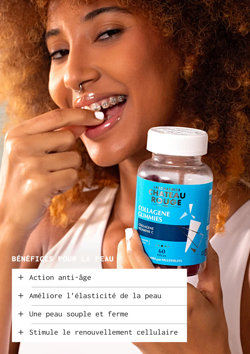 chateau rouge paris collagen gummies  60 capsules