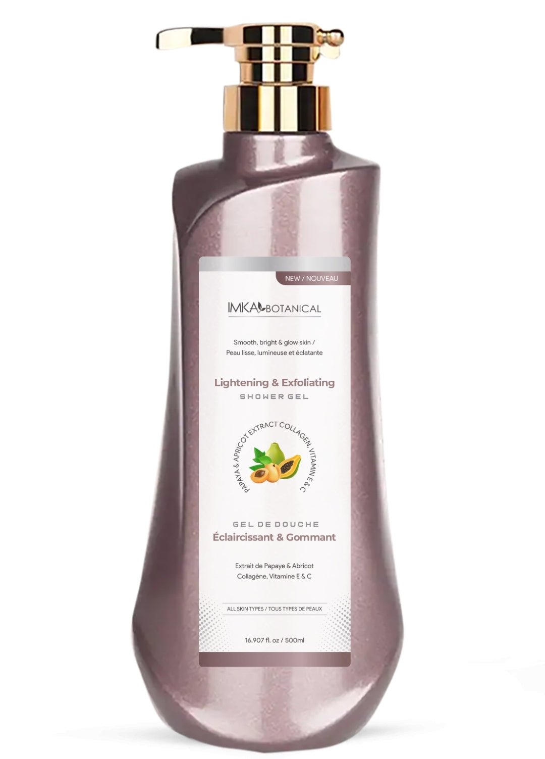 Gel Douche éclaircissant Skin Doctor - 1L - Anti-taches, Naturel - Pour Tous Types De Peau