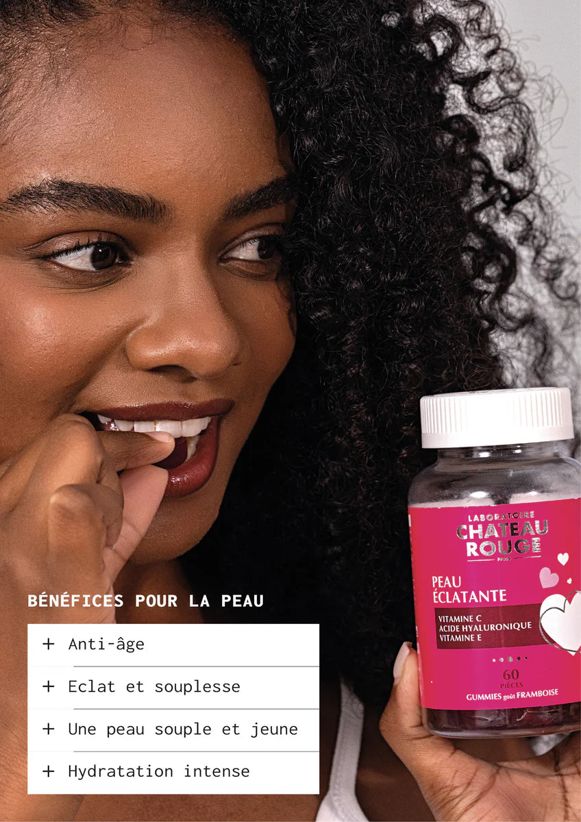 Chateau Rouge Paris Gummies glowing skin 60 capsules