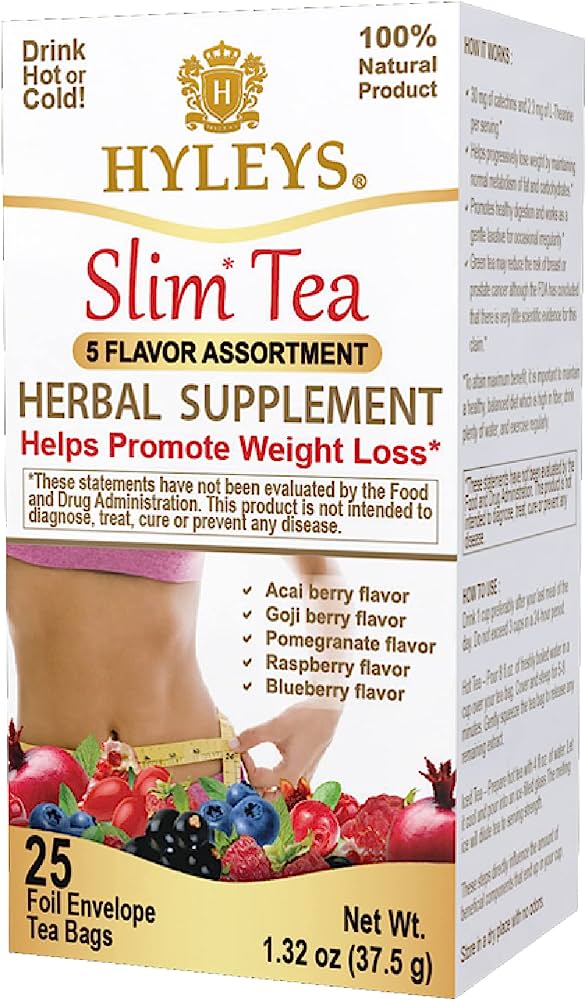 Hyleys Slim Tea 5 Flavor Assorted Tea -  Helps Promote Weight Loss*
