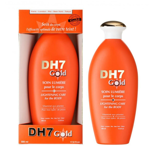 DH7 - Gold "Soin Lumiére" Lightening Body Milk - lightens your skin and moisturizes 500ml - ShanShar: The World Of Beauty