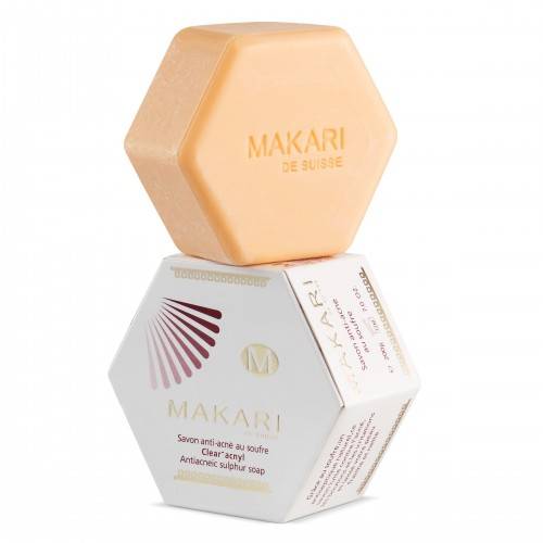MAKARI - SULFUR ACNYL SOAP - Detoxifies. Controls oil. Reduces acne.  For oily and acne-prone skin types - ShanShar