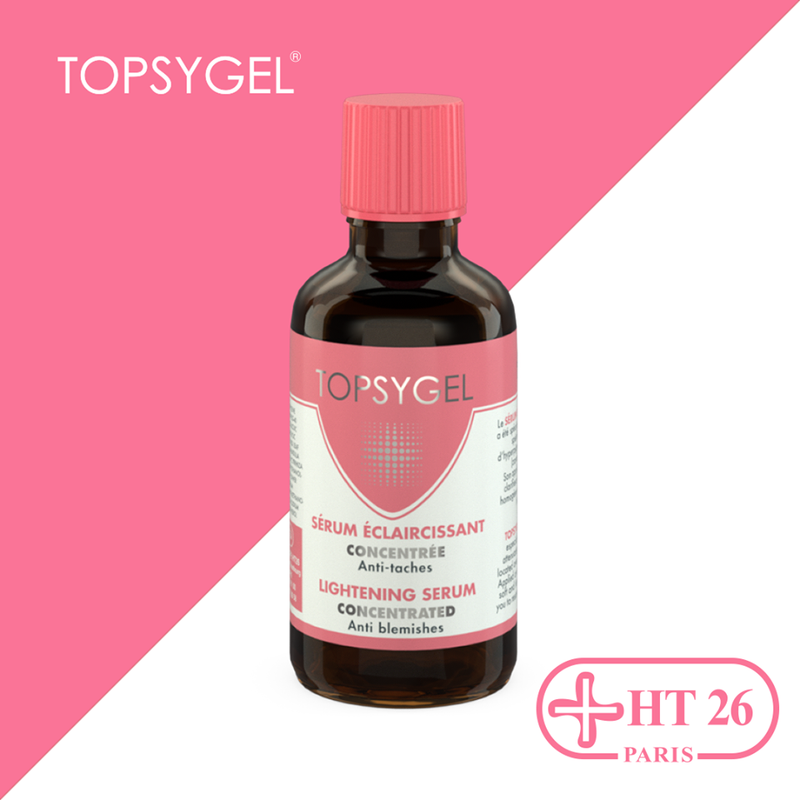 HT26 Topsygel - Kit Crème corps éclaircissante à utiliser pour les problèmes d'hyperpigmentation (zones sombres, taches...)