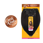 Sensationnel Curls Kinks & CO Textured Clip In  Blend Hair Extension 9PCS - ALPHA WOMAN 12 INCH (1B Off Black)