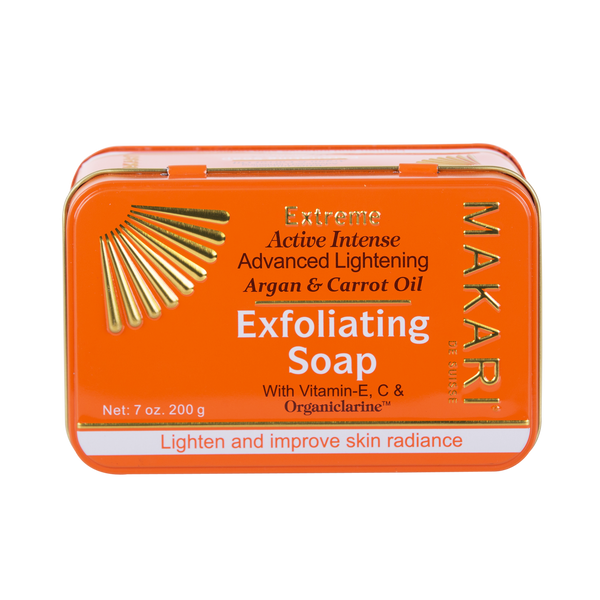 MAKARI - EXTREME ARGAN & CARROT OIL EXFOLIATING SOAP - Exfoliates. Lightens. Unifies tone.  For all skin types except sensitive - ShanShar