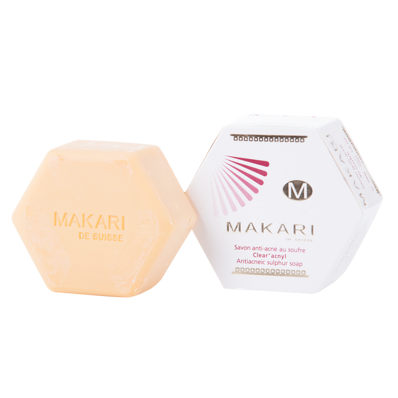 MAKARI - SULFUR ACNYL SOAP - Detoxifies. Controls oil. Reduces acne.  For oily and acne-prone skin types - ShanShar
