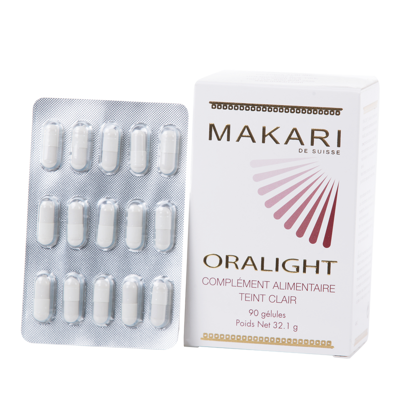 ORALIGHT BRIGHTENING  SUPPLEMENTS ORAL 90Caps. Whitens skin from inside out.  For all skin types as directed - ShanShar