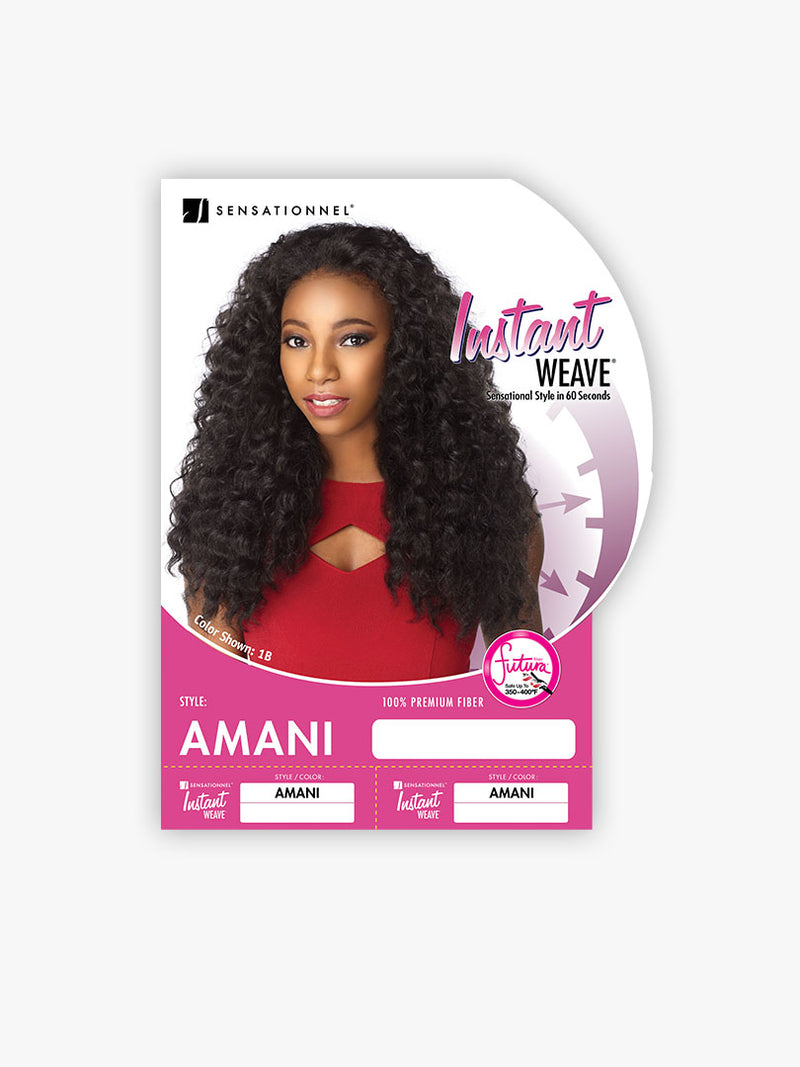 Demi-perruque à tissage instantané - Amani