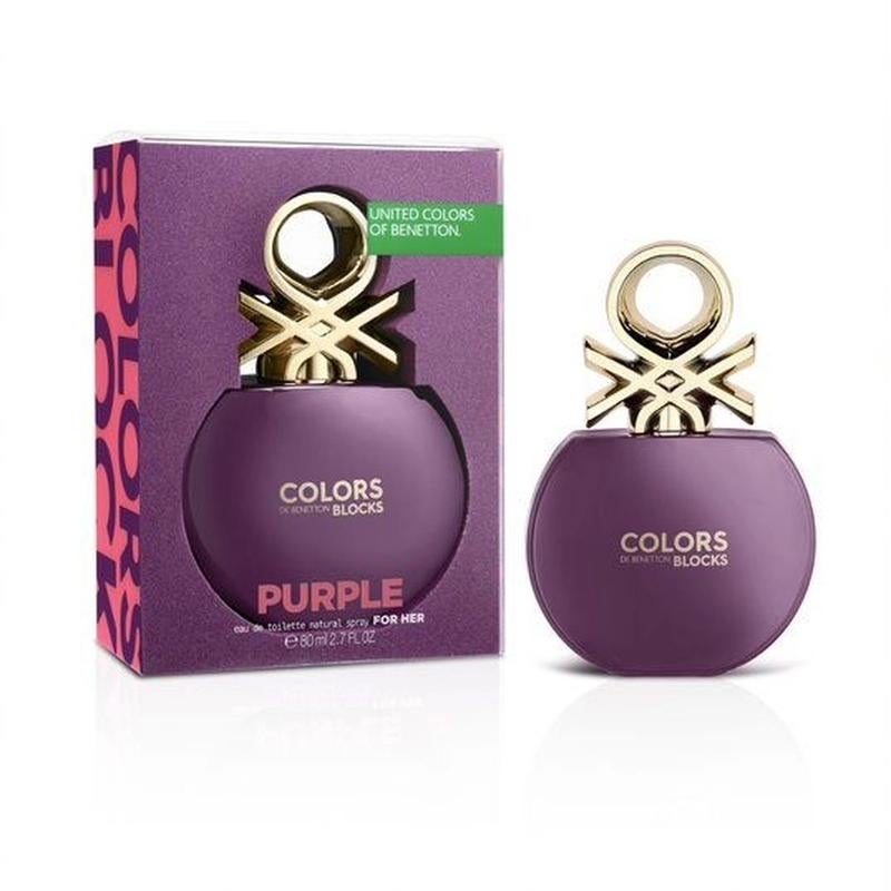 FRAG - Benetton Colors Blocks Purple Eau De Toilette Spray For Women 2.7 oz (80mL)