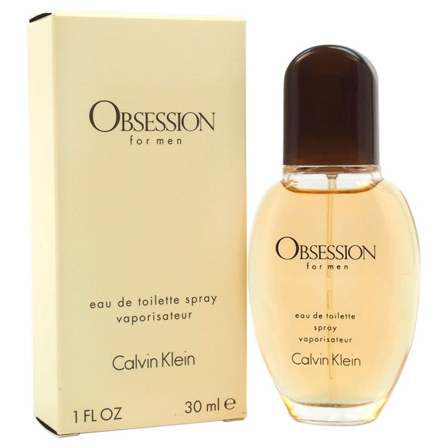 Obsession by Calvin Klein Fragrance for Men Eau de Toilette Spray 1.0 oz (30mL)