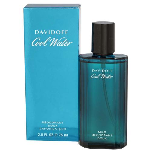 FRAG - Cool Water pour hommes par Davidoff Déodorant Spray doux 2,5 oz (75 ml)