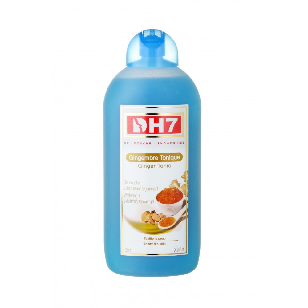 DH7 Gel Douche Tonique Éclaircissant et Exfoliant Gingembre 750 ml