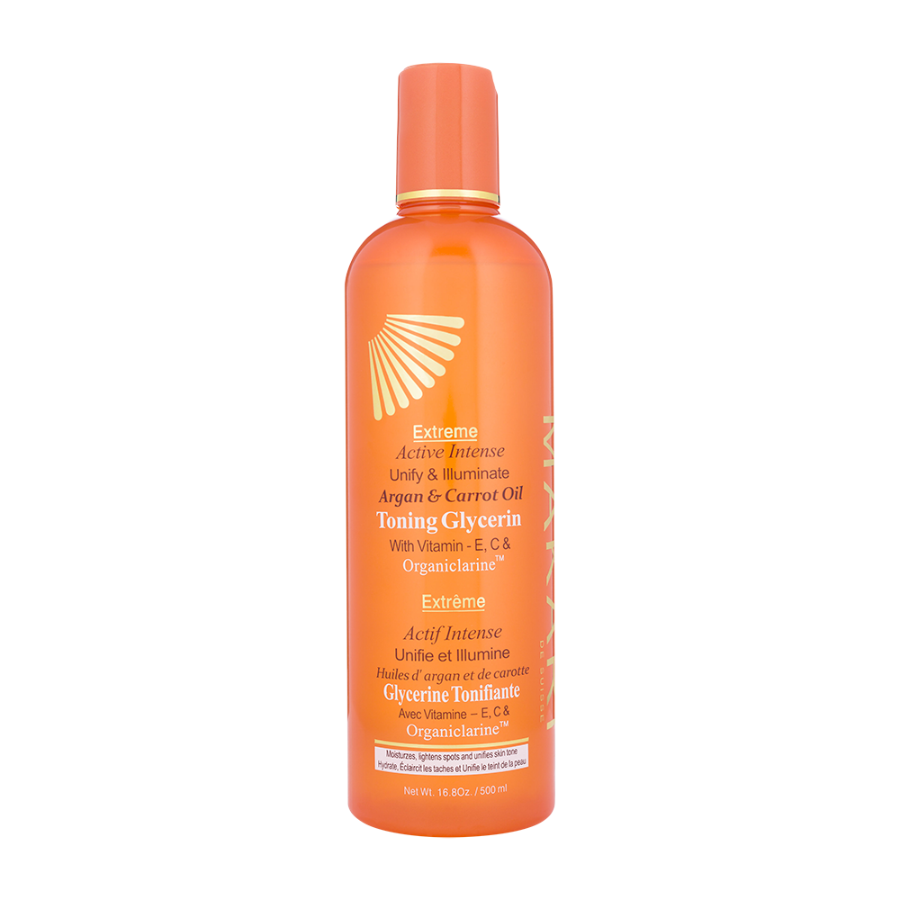Glycérine corporelle tonifiante à l'huile d'argan et de carotte Makari Extreme