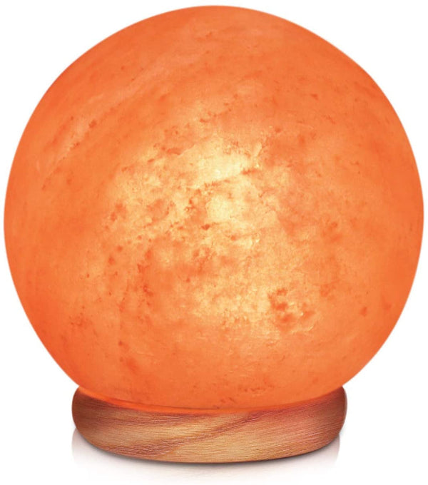 Lampe à sel globe de l’Himalaya, sculptée à la main, XL Himalayan 8-11 LBS