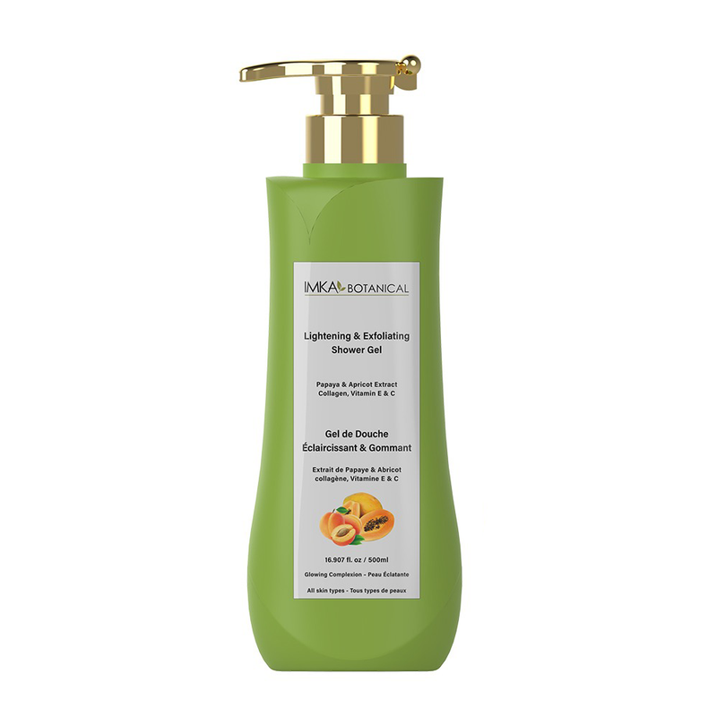 Papaya & Apricot Lightening & Exfoliating Shower Gel Infused with Collagen, Vitamin E & C