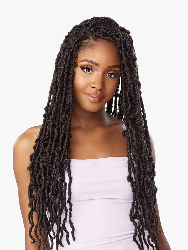 SENSATIONNEL SYNTHETIC LULUTRESS PRE LOOPED CROCHET BRAID - 3X DISTRESSED LOCS 18"