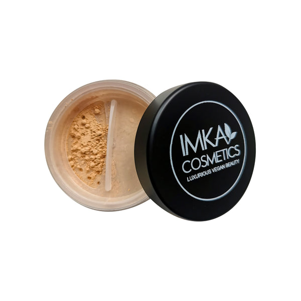 IMKA Vegan HD Mineral Loose Powder - Poudre légère pour la peau. Formule poudre soyeuse et sans huile.