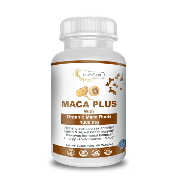 Orviar Maca plus avec racines de maca bio 1000 mg