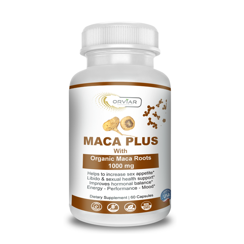 Orviar Maca plus with Organic Maca Roots 1000mg
