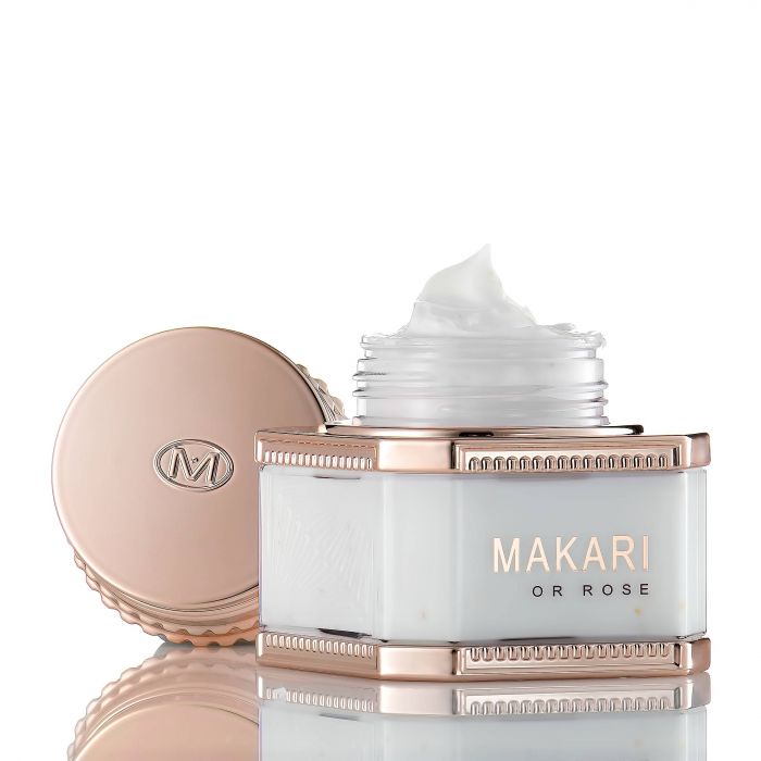 MAKARI - 24K ROSE GOLD NIGHT TREATMENT CREAM / Blurs lines. Improves elasticity. Boosts hydration.  For dry, normal, or maturing skin types