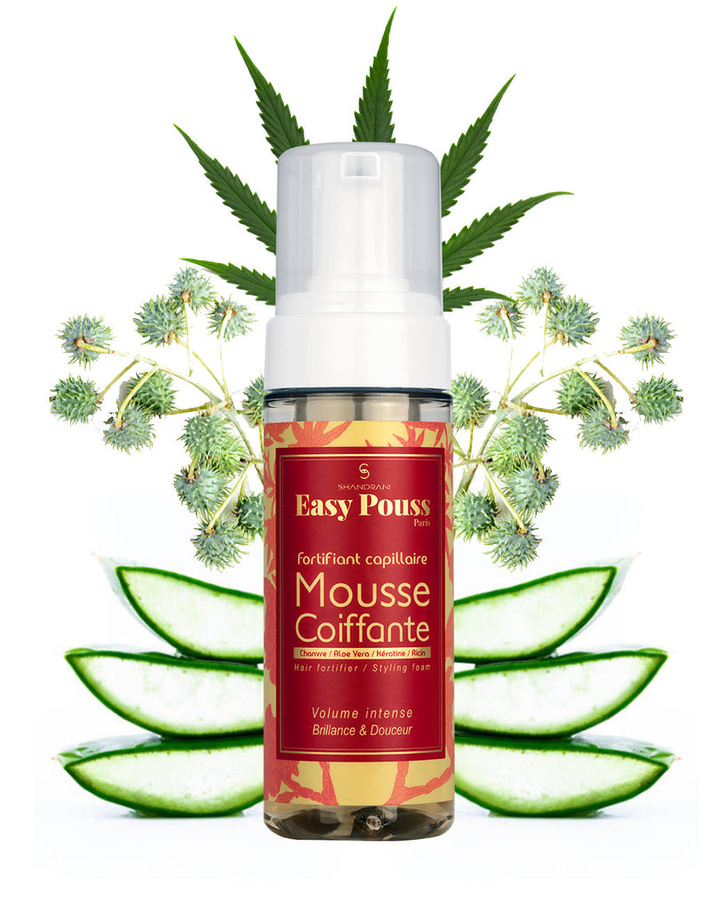 Mousse coiffante Easy Pous – Volume intense – Brillance et douceur