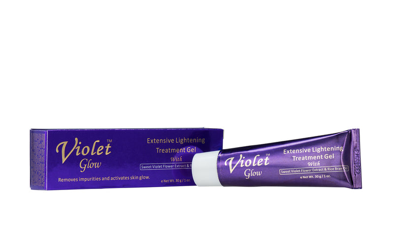 LABELLE GLOW - Violet Glow Extensive Lightening Treatment Gel With Sweet Violet Flower Extract & Rice Bran Oil - ShanShar