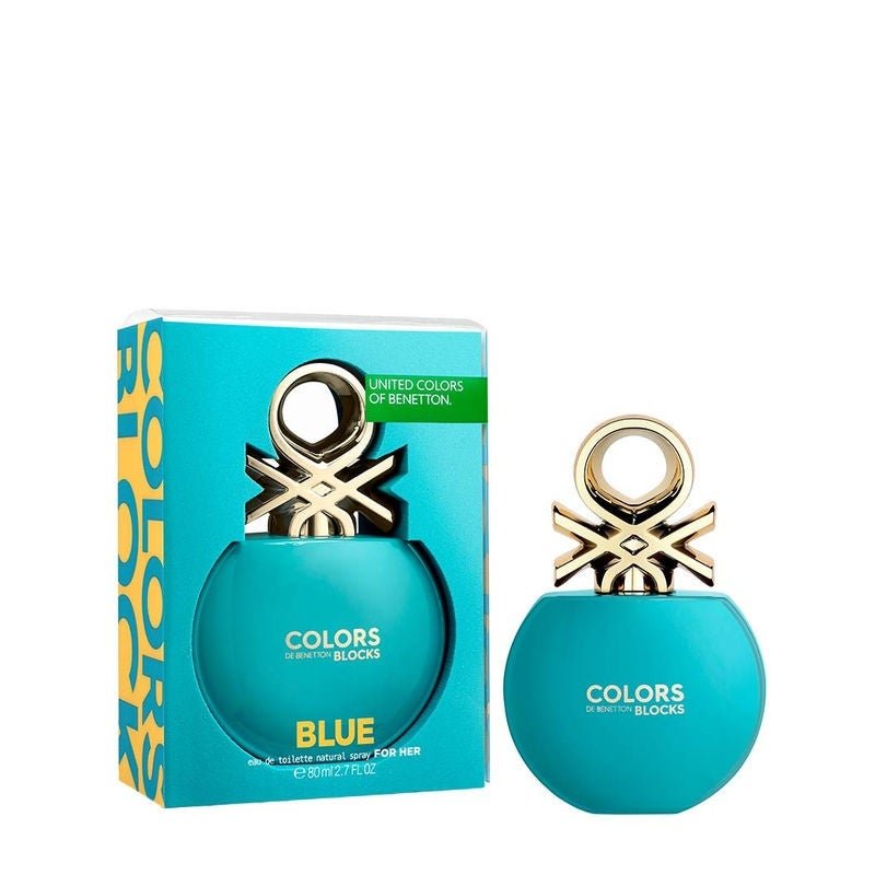 Benetton Colors Blocks Blue Eau De Toilette Spray For Women 2.7 oz (80
