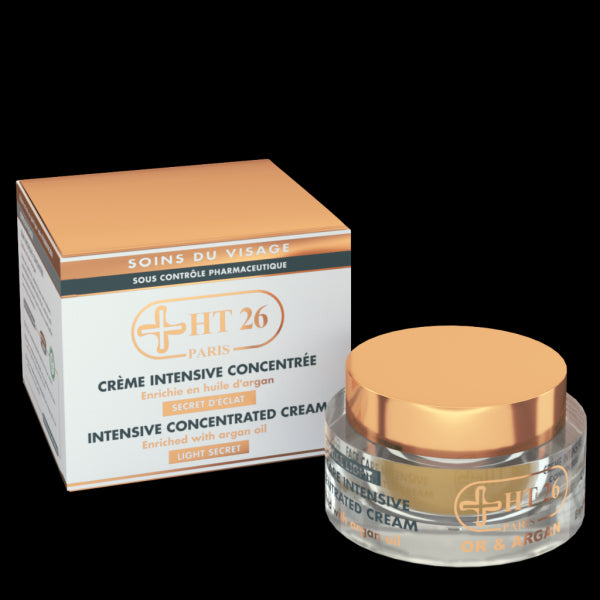 HT26 PARIS - Intensive Concentrated Face Cream Gold & Argan , Clean the dark areas & evens skin tone - ShanShar
