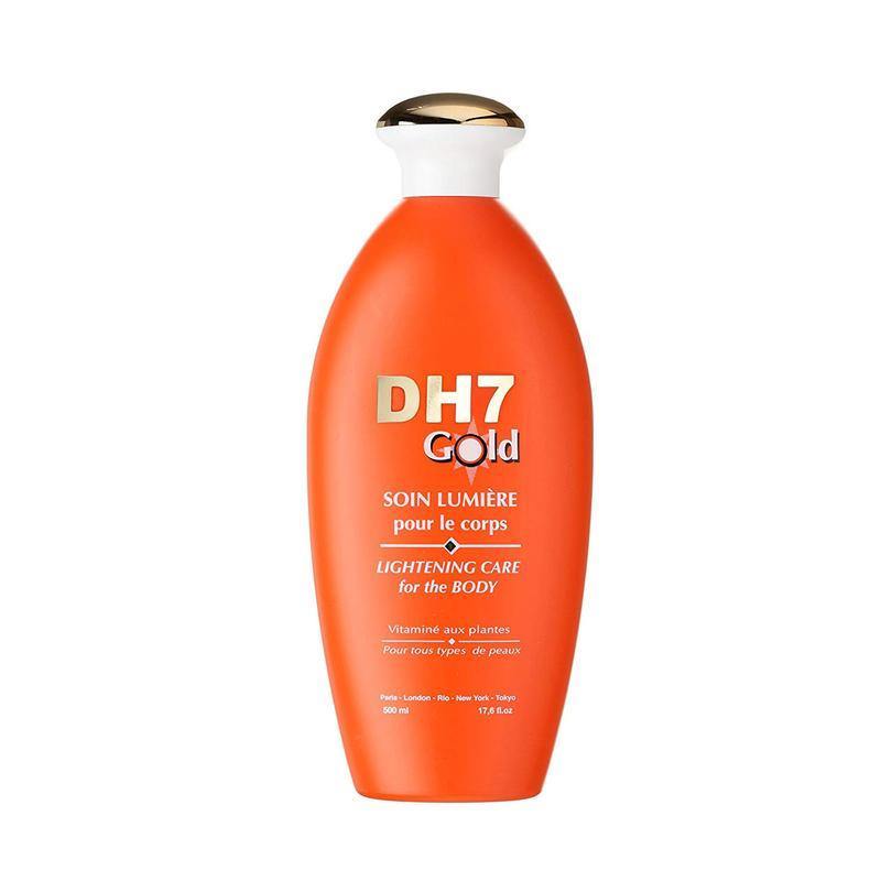 DH7 - Gold "Soin Lumiére" Lightening Body Milk - lightens your skin and moisturizes 500ml - ShanShar: The World Of Beauty