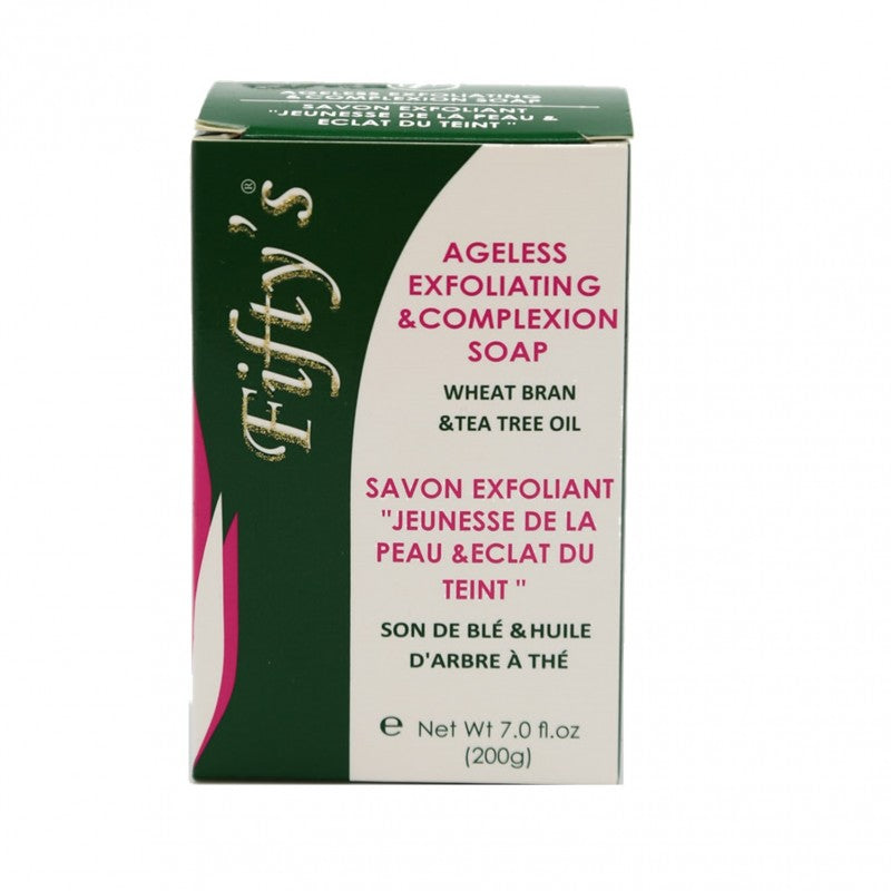 FIFTY'S BEAUTY - SAVON EXFOLIANT ET TEINT SANS AGE 200 g (7,05 oz)