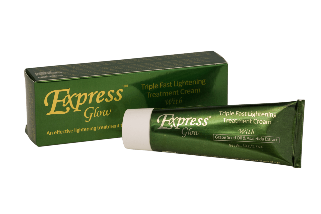 GLOW - Express Glow Triple Fast Lightening Cream With Grapeseed Oil & Asafetida Extract - ShanShar Beauty : The world of beauty.