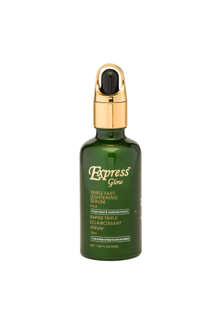 GLOW - Express Glow Triple Fast Lightening Serum With Grapeseed Oil & Asafetida Extract - ShanShar Beauty : The world of beauty.