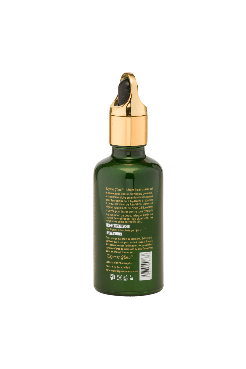 GLOW - Express Glow Triple Fast Lightening Serum With Grapeseed Oil & Asafetida Extract - ShanShar Beauty : The world of beauty.