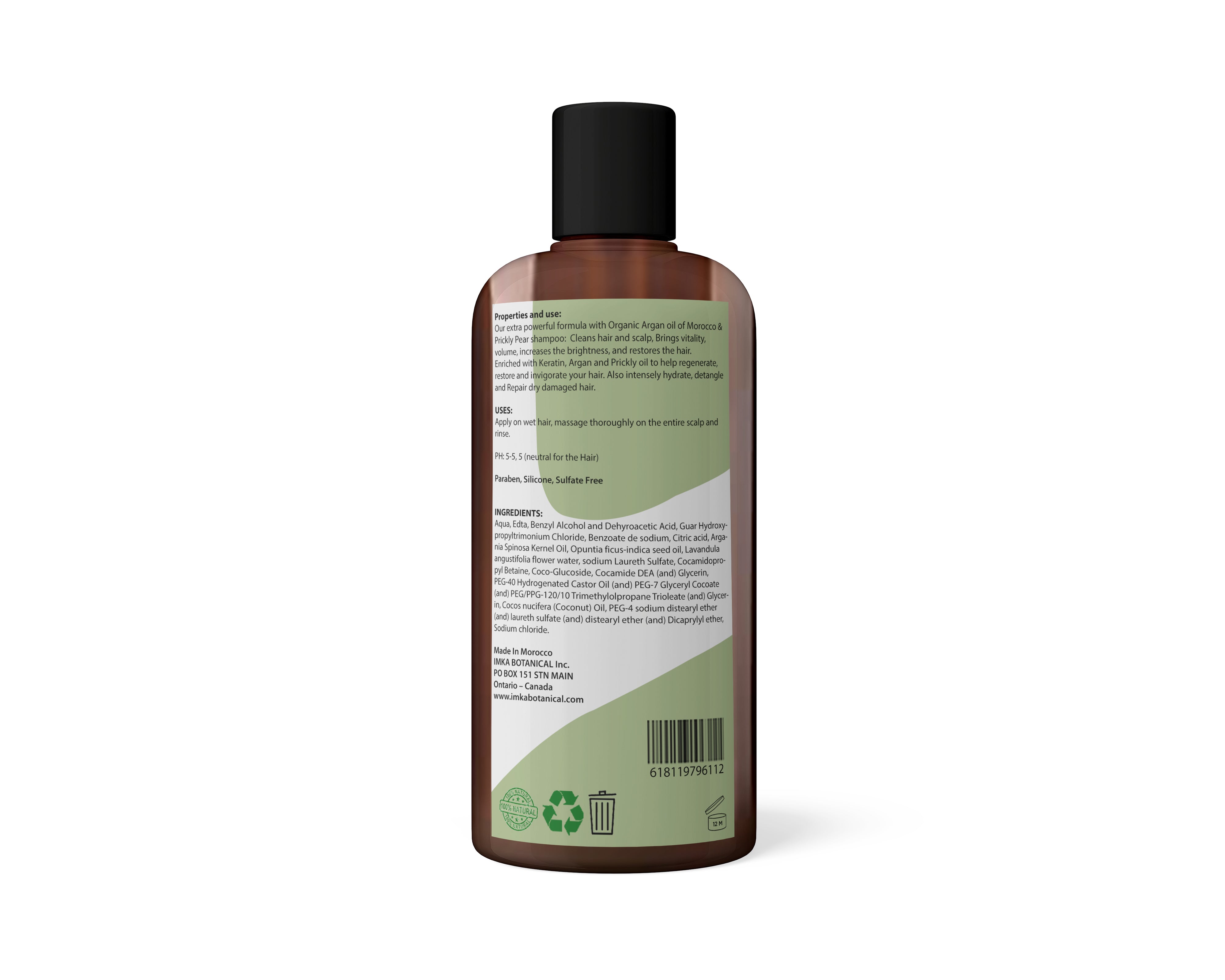 IMKA HAIR  Phyto Cleansing  Anti Hair Loss  Shampoo -  Stimulates Hair Regrowth with Organic Argan oil