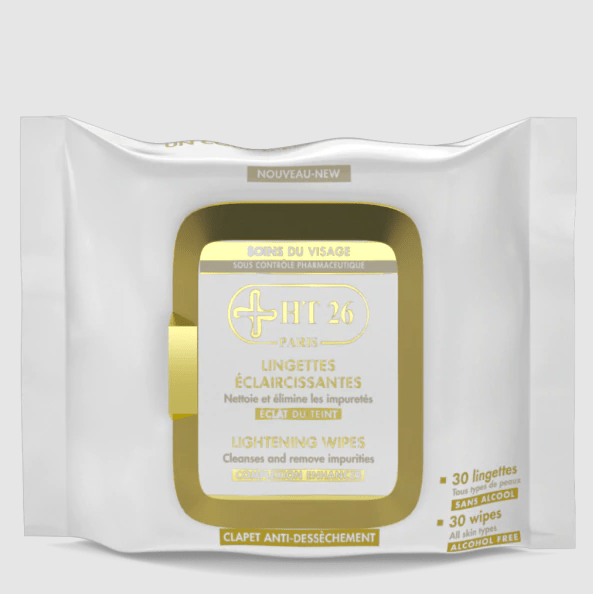 HT26 - Lingettes éclaircissantes - Action démaquillante - ShanShar Beauty : The world of beauty.