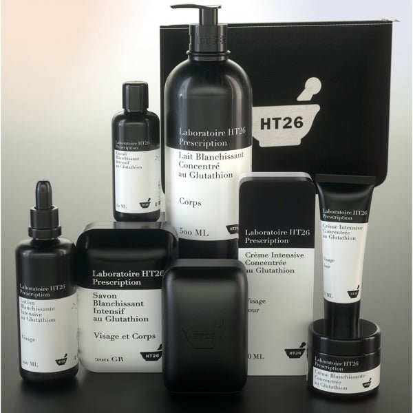 ht26 glutathione review HT26 Prescription Box: treats stains and slows skin aging. a natural, safe-brightening ingredient