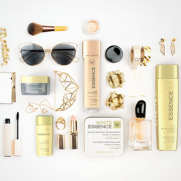 HT26 WHITE ESSENCE - KIT Deluxe Safe Lightening & hyperpigmentation, Lightens spots Body Lotion - ShanShar Beauty : The world of beauty.