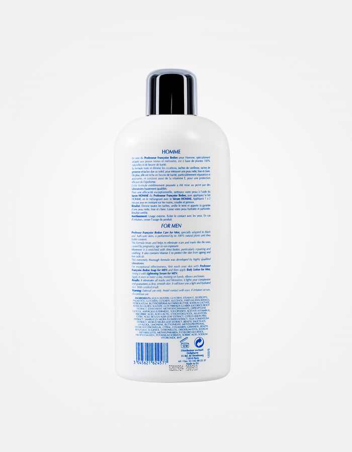 PR. FRANCOISE BEDON® Hydrating, lightening & Glowing  Milk for Men 16.8oz