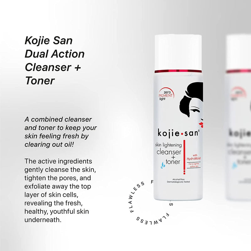 Kojie San Dual Action Cleanser + Toner - Eliminates excess oil