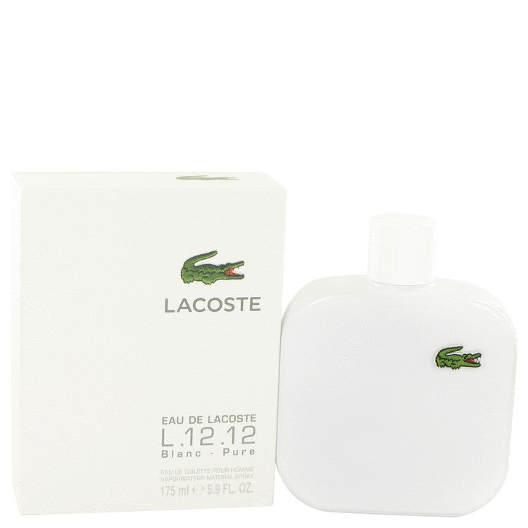 Eau de Lacoste L.12.12 Blanc Pure by Lacoste Fragrance for Men Eau de Toilette Spray 5.9 oz (175mL)