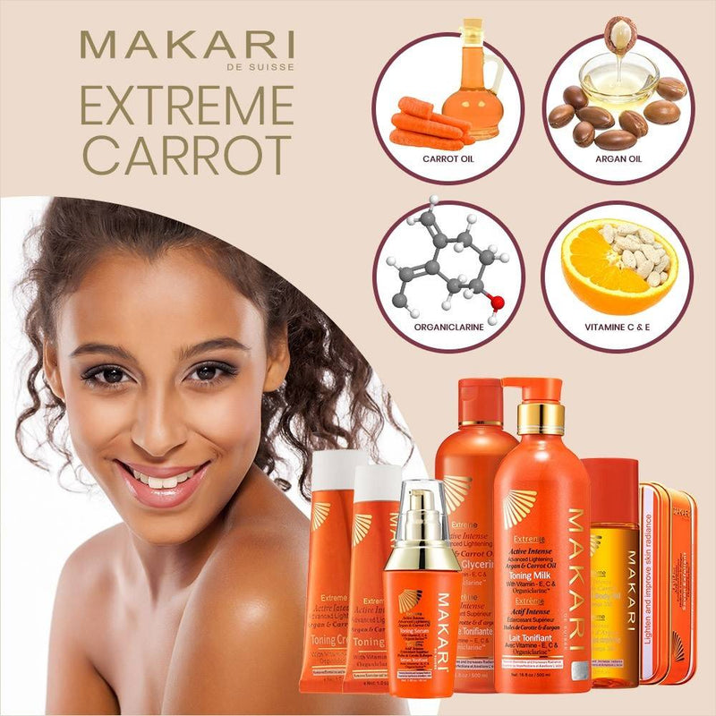 MAKARI - EXTREME ARGAN & CARROT OIL TONING CREAM - Moisturizes. Resists aging. Boosts radiance.  For dry, normal and maturing skin types. - ShanShar